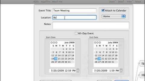 MindManager 8 for Mac - iCal Integration