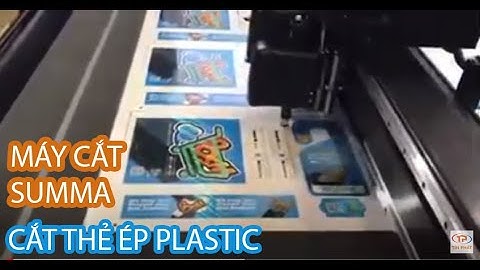 [Tín Phát] Máy cắt phẳng Summa cắt thẻ ép Plastic