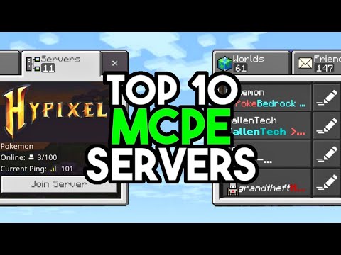 Top 10 Servers For Minecraft Bedrock 1.20!