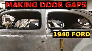 'Making' the door gaps on my 40 Ford.......... #1940ford #hotrod #streetrod #bodywork #metalworking