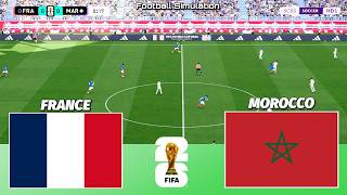 🔴 LIVE | France vs Morocco - Quarter Final - FIFA World Cup 2026 | PES 21 Simulation
