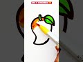 How to Draw a Mango 🥭 | Easy Drawing for Kids #mangodrawing #fruitsdrawing