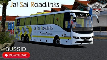 Jai Sai Roadlinks Volvo b9r facelift livery | Volvo b9r facelift mod for Bussid | PBS game
