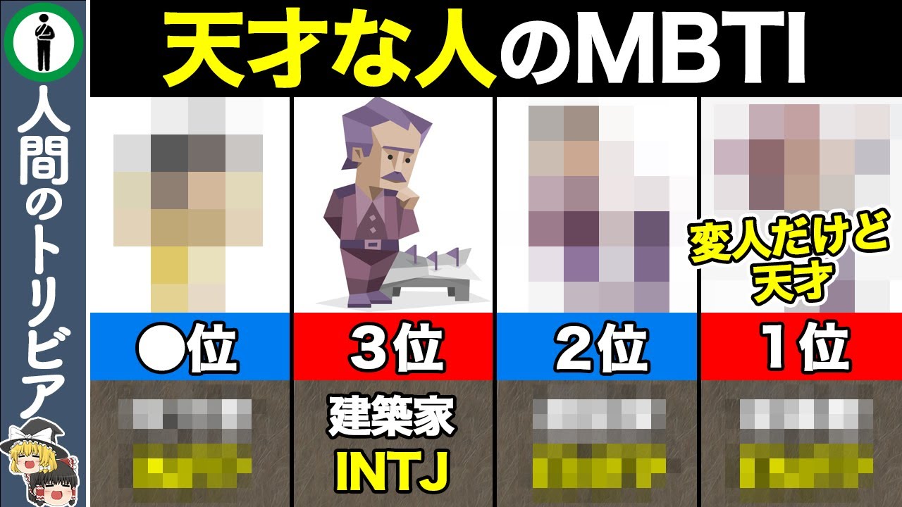 【天才診断】ガチで天才な人のMBTIランキング