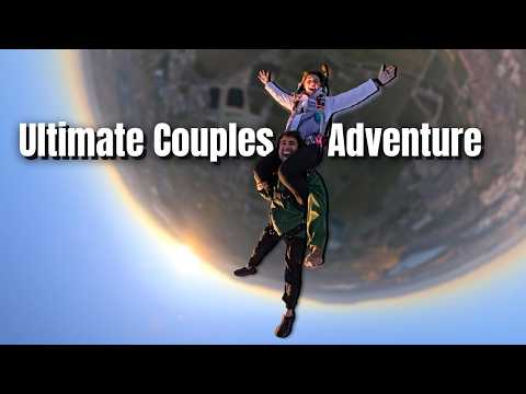 Hot Air Balloon Skydive at Sunrise | Insane Couples Freefall GoPro POV