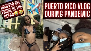 Swimming with a GINACURL // I DROPPED MY PHONE IN THE OCEAN 😭 // Puerto Rico Vacation Vlog