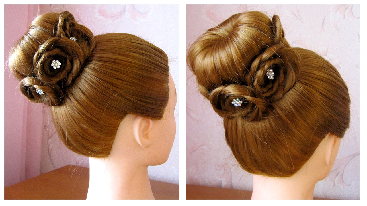 Tuto Coiffure Simple Chignon Bun Cheveux Long Soiree Mariage