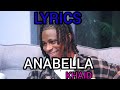 KHAID - ANABELLA (lyrics)