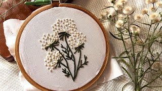 Simple embroidery art with basic stitches for beginners #basicembroiderydesign#embroideryforbeginner