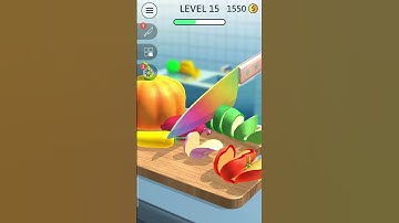 ASMR Slicing Gameplay Level 15 #shorts