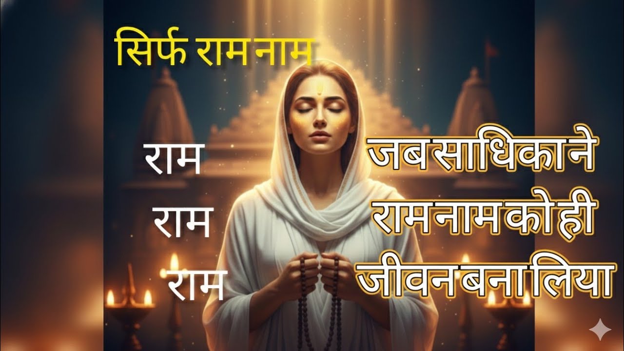 रामनाम जप ।राम नाम जप की ताकत | एक साधिका की सच्ची कहानी। जब साधिका ने राम नाम को ही जीवन बना लिया