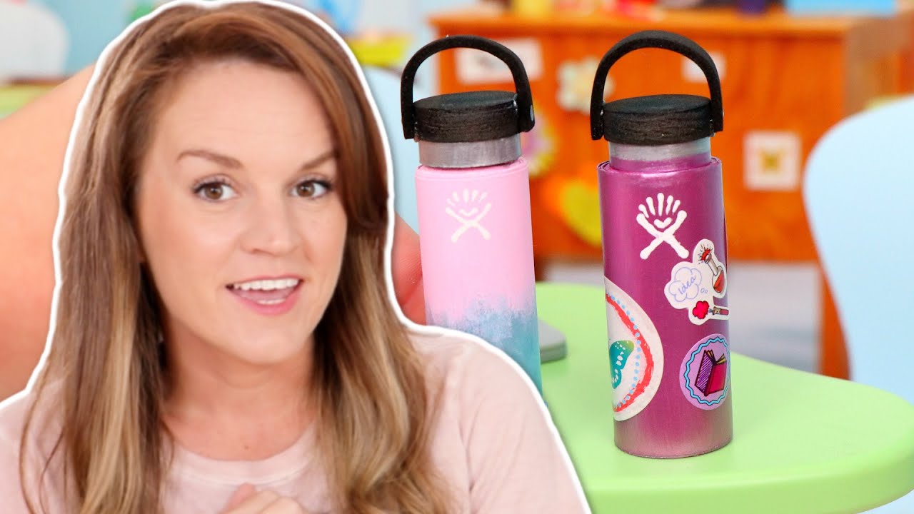 Diy Crafts How To Make Miniature Hydro Flask For American Girl Doll Vsco Girl