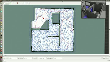 RRT Map Exploration, single robot, simulation