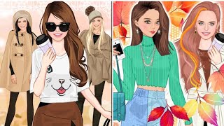 Autumn fashion game for girls|Barbie dressup and makeup|Bff game review @FavoriteGames-rn5zm screenshot 1