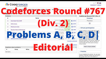 Problem A, B, C, D| Codeforces Round #767 (Div. 2) | Video Editorial | #Codeforces