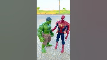 Spider-Man vs Hulk Coconut-Leaf Buffalo Crafting Battle! #spiderman #marvel