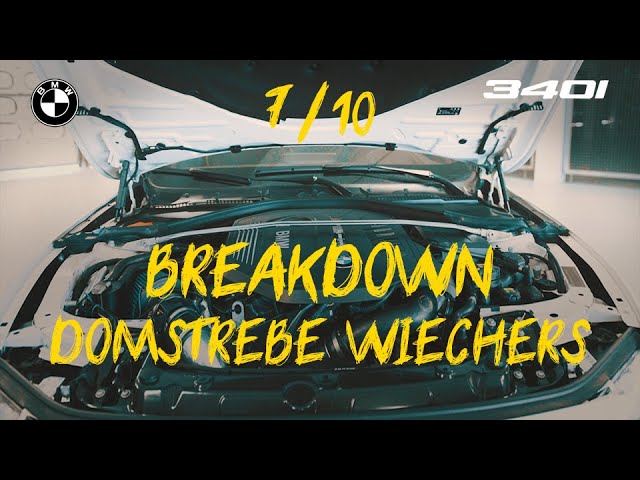 BMW 340i tuning - (7/10) Domstrebe wiechers - BREAKDOWN! 