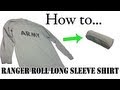 Army Packing Hack: How to Ranger Roll Long Sleeve Shirts - Basic Training APFU PT Uniform