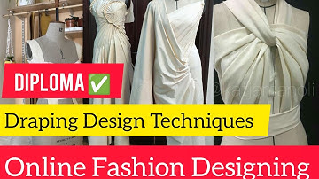 Draping for Fashion Design ll  Draping Technique In Design !! Learn Step by Step .