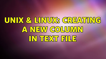 Unix & Linux: Creating a new column in text file