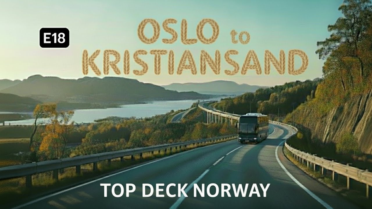 Front Seat Top Deck. 4K 60fps Oslo to Kristiansand