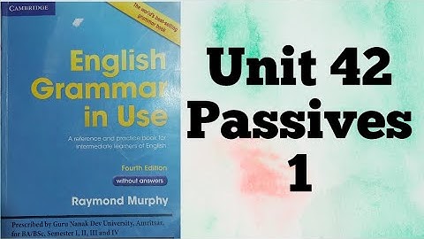 Unit 42 English Grammar in Use by Raymond Murphy  Sem 4th #ba #gnduamritsar #english #englishgrammar