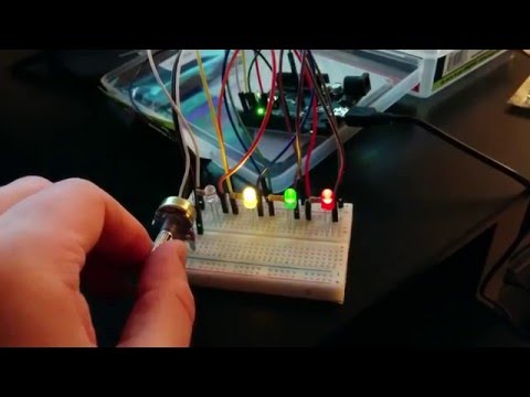 Analog binary counter