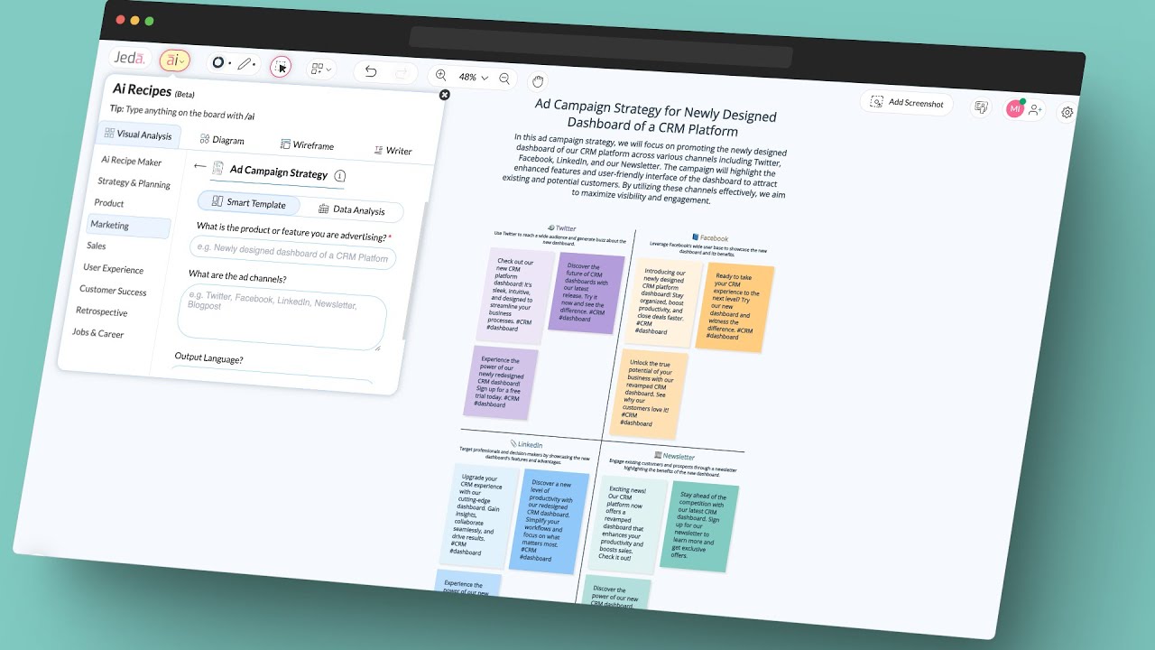 Generative AI Visual Analysis Template for Ad Campaign Strategy
