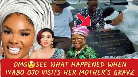 OMG😯SEE WHAT HAPPENED WHEN IYABO OJO VISITS HER MOTHER’S GRAV£‼️👇MAMA IS ALIVE O‼️