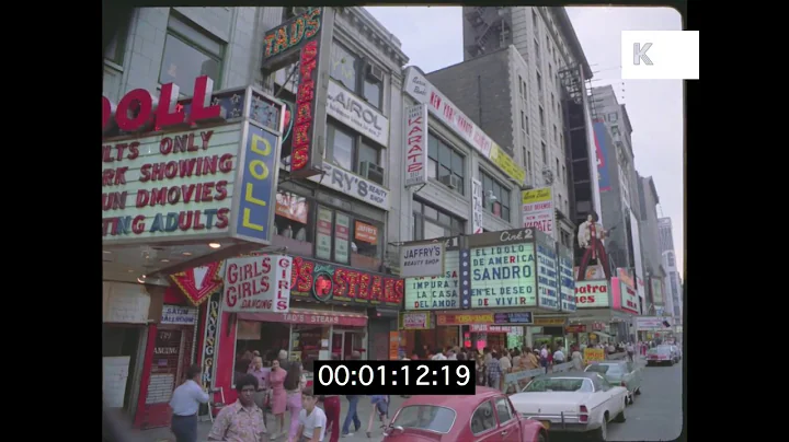 Early 1970s Gritty Times Square New York 4K | Kinolibrary