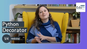 פייתון דקורטור. פרק 1 מתוך 4  // Python Decorators. Part 1of 4.