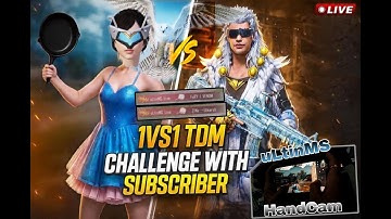 TDM 1V1 CUSTOM ROOM WITH SUBSCRIBERS 🔥🔥|| BOOM BAAM STREAM WITH ULTINMSLIVE 💥
