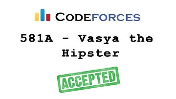 Codeforces "581A - Vasya the Hipster" solution( Bangla ) | Cpp language