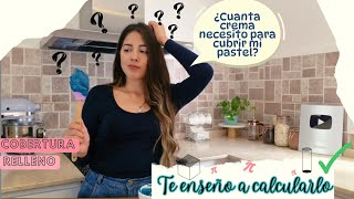 Master Class-Aprende a calcular la cantidad de cobertura y relleno que necesitas para tus pasteles🤑