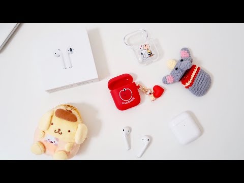 [효니월드] 에어팟 2세대 무선충전 모델 개봉 & 케이스 하울! ✨ | Airpods 2 Unboxing & CASE HAUL