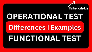 Aircraft testing in maintenance | Operational and Functional check | Aircraft | Aviation | Airplanes