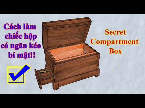 Video Cách làm chiếc hộp gỗ có ngăn kéo bí mật không ai biết... - youtube