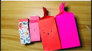 Cara Membuat Milk Box origami (Kotak Susu)easy (mudah)