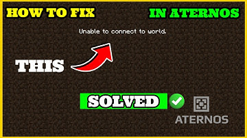 How To Fix Unable to connect to world in aternos 1.20+ | unable to connect to world minecraft aterno