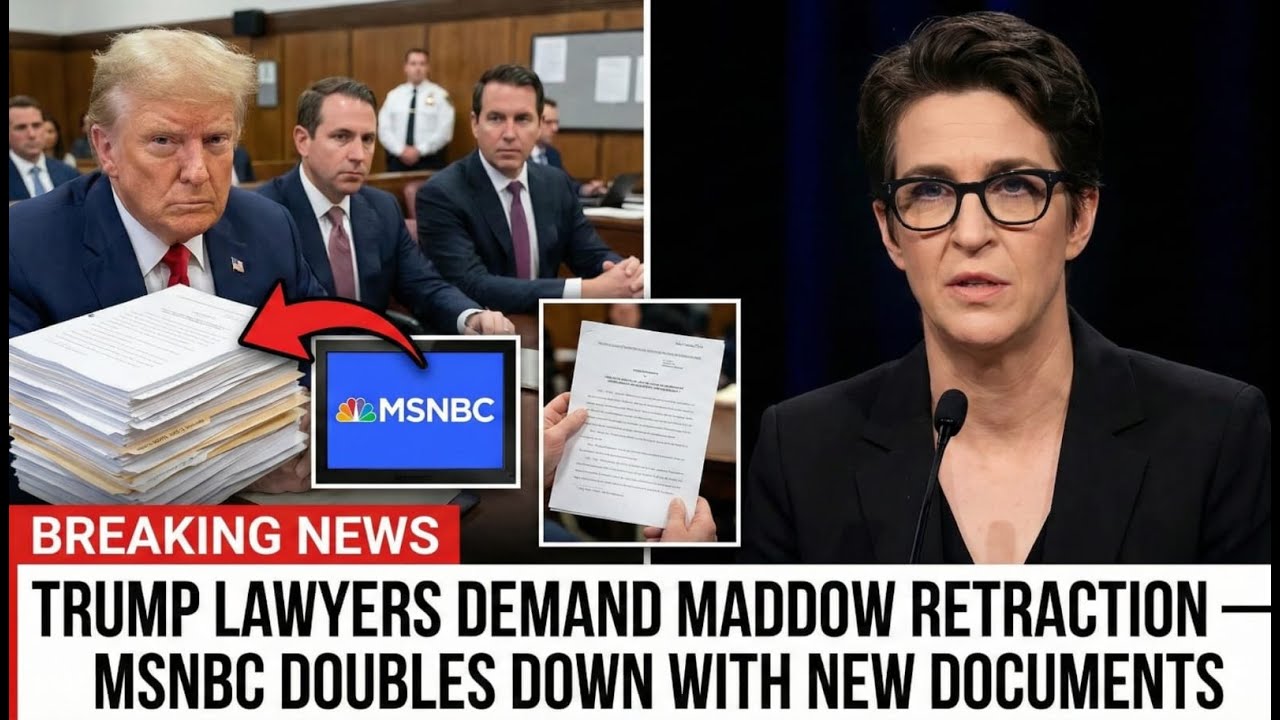 JUST NOW: Trump Lawyers Demand Maddow Retraction — MSNBC Doubles Down With NEW Documents