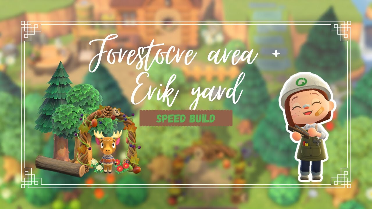 🌲🦌LET'S BUILD ERIK YARD + FORESTCORE CONNECTING AREA🦌🌲 | Ep 18 | Animal Crossing New Horizons