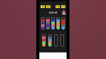 Water Sort Puzzle Level 60 Walkthrough #shorts #watersortpuzzle