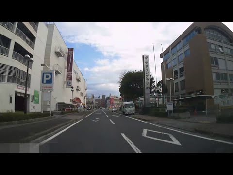 【車載】花燃ゆ「男爵楫取素彦・美和子 終焉の地」付近～ゆめタウン防府へ向かう