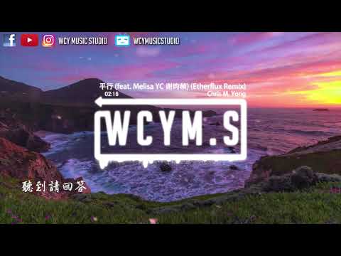 Chris M.Yong - 平行 (feat. Melisa YC 谢昀赪) (Etherflux Remix)【動態歌詞/Lyrics Video】