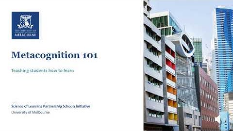 Metacognition 101
