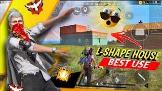 L-shape  house best use😉|| duo vs squad rank|| only red number 🔴|| headshot⚡ gameplay|| freefire max