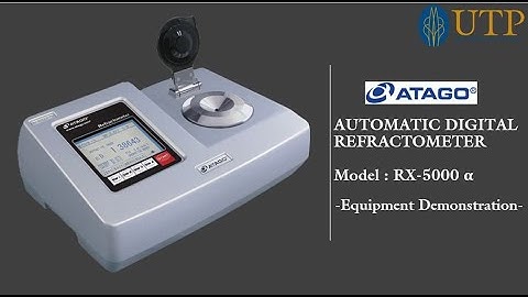 Automatic Digital Refractometer Equipment Demonstration