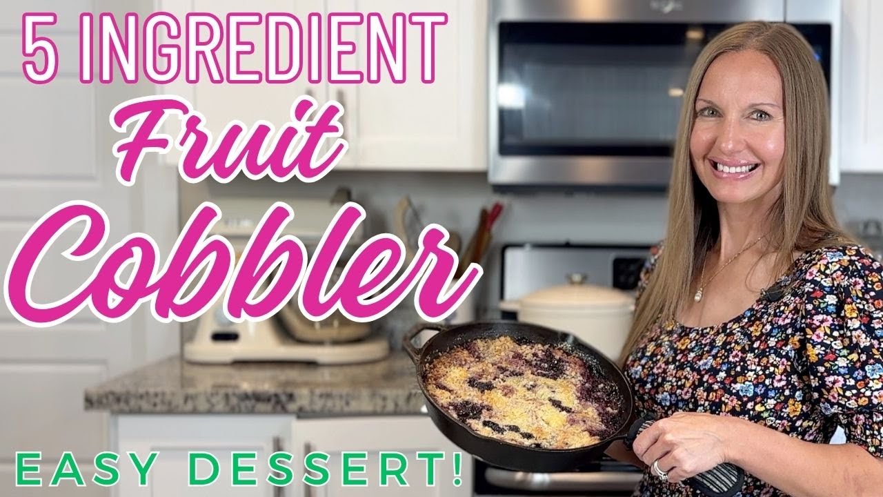 5-Ingredient Berry Cobbler Easy Dessert with Frozen or Fresh Fruit ...
