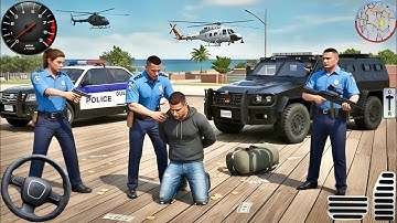 Police Car Chase Simulator 3D Game - Real Cop Cars Driving Simulator 2025 - Android GamePlay