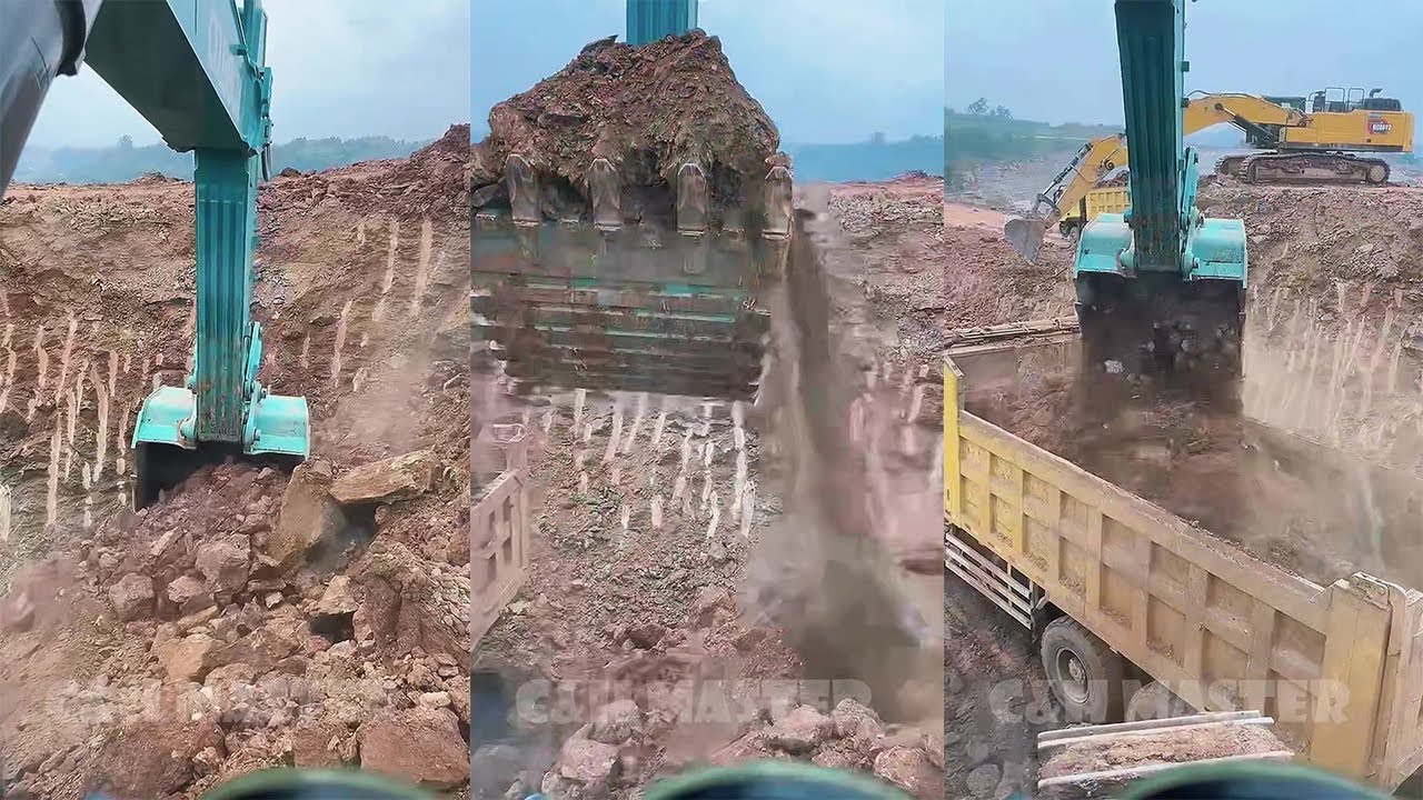 The Process Of Soil Excavation And Transportation P526 - YouTube